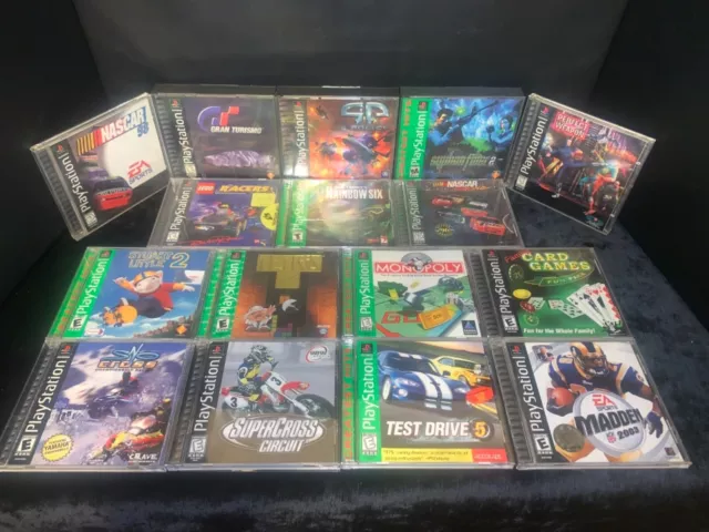 LOT 7 PS1 GAMES PLAYSTATION Teen T one Mature M all complete manual black  label $15.50 - PicClick