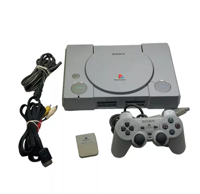 Sony PlayStation PS1 SCPH-7501 Console System Bundle - Tested and Works