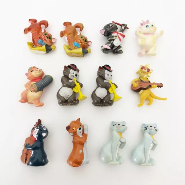 Ü-Ei Aristocats Figuren Komplett Disney Komplettsatz HPF 1989 Ferrero 12 Stück