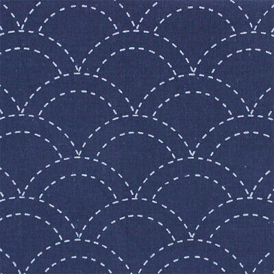 Sashiko Fabric printed with water soluble pattern 31 x 31cm piece, white or navy 2