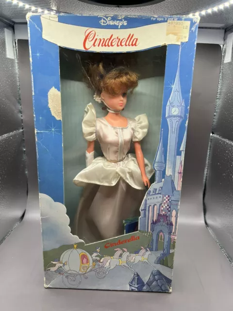 Disney Bikin Cinderella in Gown Doll Vintage 1980s Used with Box