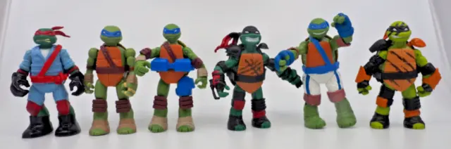 6 x Ninja Turtles Action Figuren Konvolut 2013-2016