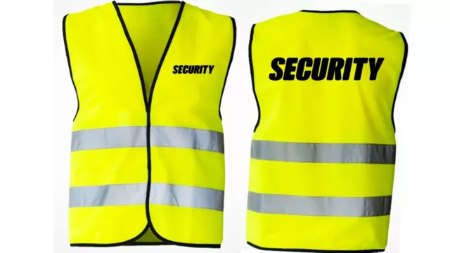 SAFETY SOFTSHELL WARNWESTE Sicherheitsweste Weste Ordner Security  Wunschtext EUR 35,99 - PicClick DE