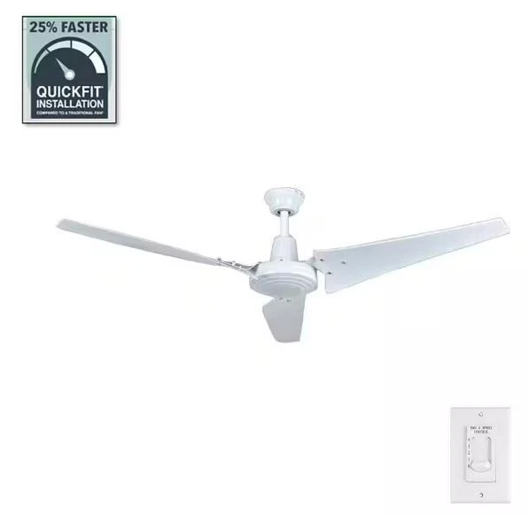 HAMPTON BAY 60& Industrial Indoor/Outdoor Ceiling Fan with Wall Control