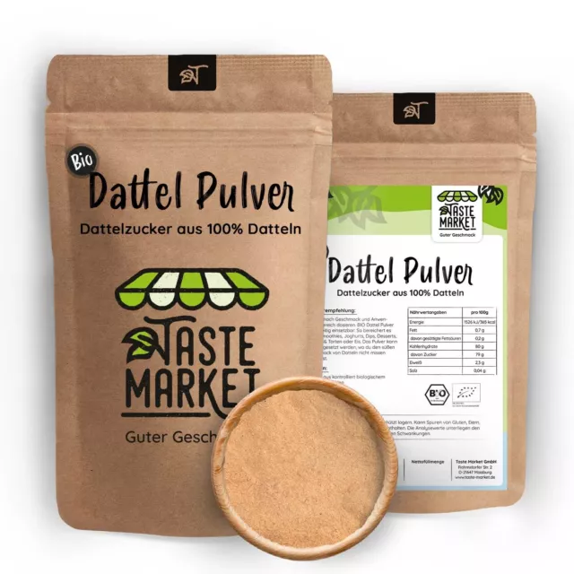 Polvere di datteri BIO | TAGLIE A SCELTA | da datteri 100% BIO | dolcezza naturale