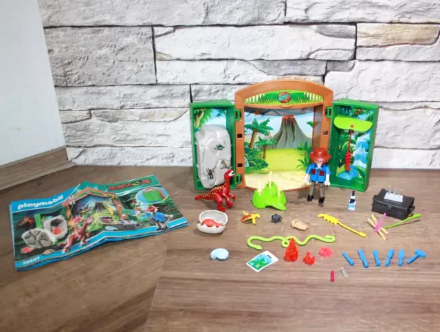 Playmobil Mitnehmbox 70507 Dinos und Forscher mit Zubehör