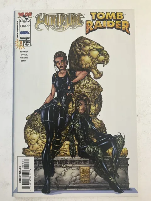Witchblade Tomb Raider 1 Nm- Near Mint- 1St Laura Croft Image Top Cow
