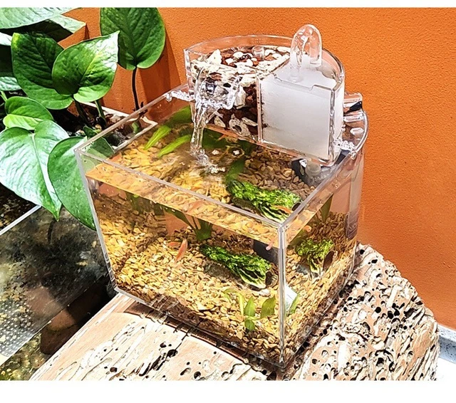 5L Tropical Marine Betta Fish Aquarium Tank Kit Filter 3