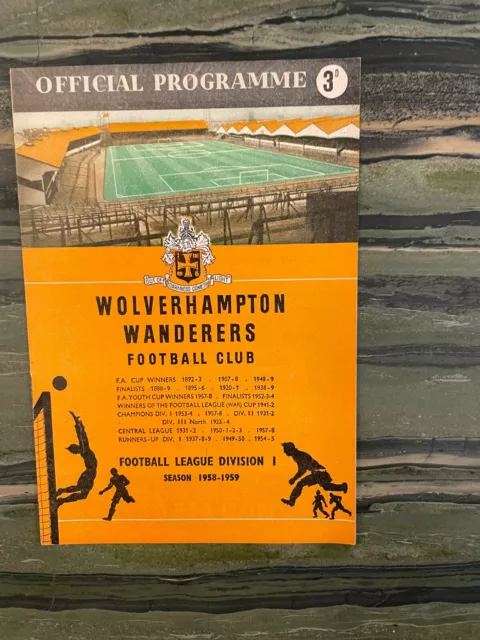 Wolverhampton Wanderers v Birmingham City, Division 1, 1958/9