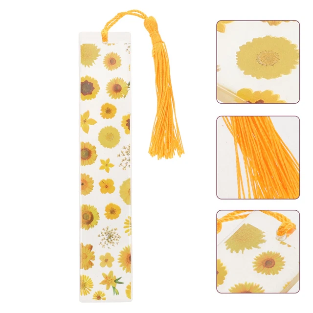 Exquisite Epoxid-Lesezeichen Blumen-Epoxy-Lesezeichen Geprägt