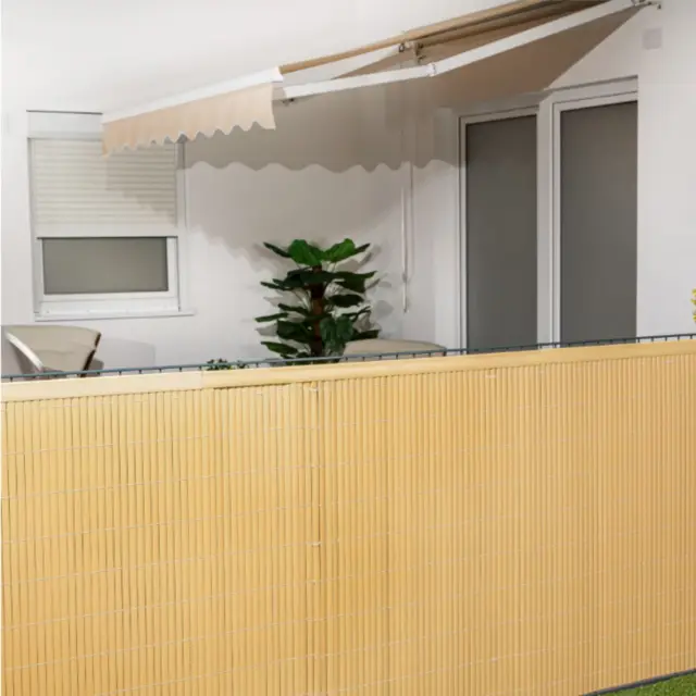 Perfil de cobertura PVC protección visual estera privacidad valla jardín balcón 3