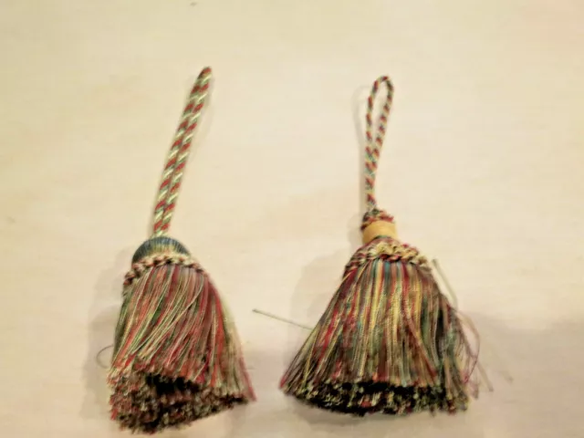 2 Vintage Drapery Braided Tiebacks Beautiful