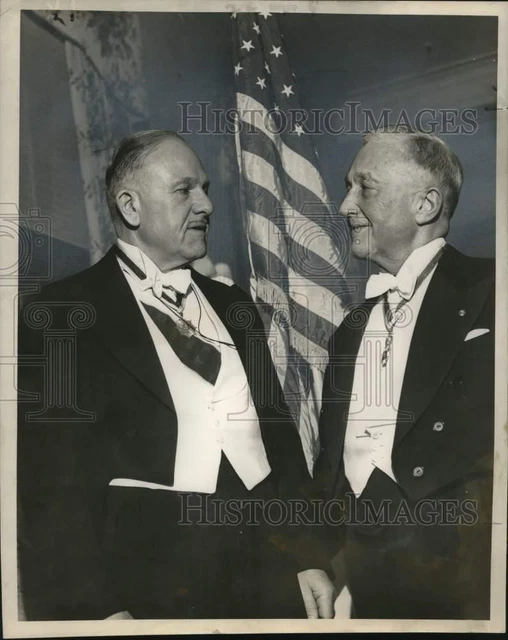 1955 Press Photo Sons of the American Revolution Meeting Attendees, New Orleans