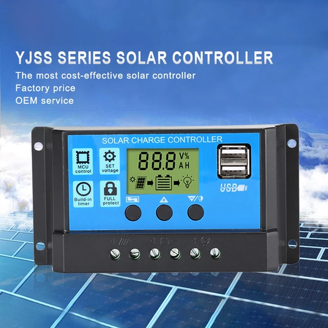 Voltech Solar Controller 30A SOLAR CHARGE Controller 12V/24V Automatic Identification PWM ...