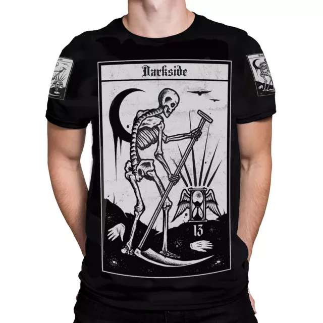 T-shirt homme DEATH TAROT véritable marchandise côté foncé / satanique / wiccan / jupe