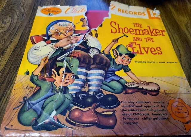 1950s Mercury Childcraft The Shoemaker and the Elves Red Vinyl Record w Sleeve