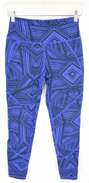 Sweaty Betty Leggings Femmes XS Extensible à Motif Sport Bleu