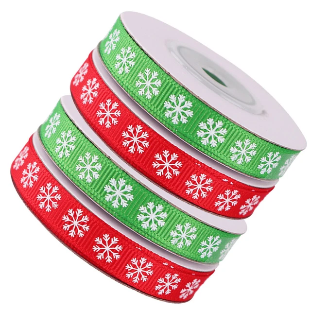 4 Rollen Thema Weihnachten Band Schneeflocke Gedruckt Band Weihnachten