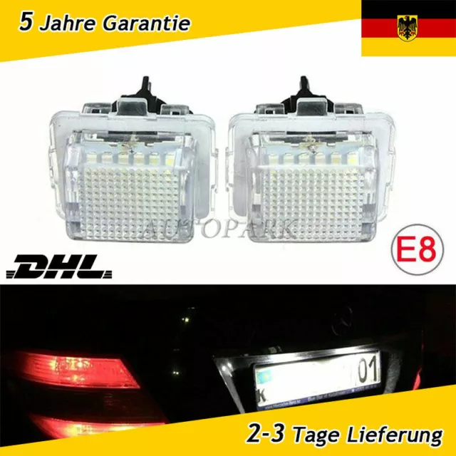 2x für Mercedes Benz W204 W212 W216 W221 W207 LED Kennzeichenbeleuchtung 2-3Tage