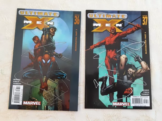 ULTIMATE X MEN Comic Lot of 2, Vol. 1, No. 36 and 37  (Marvel 2003) VERY NICE!!