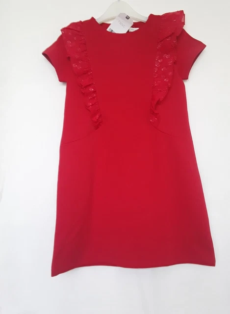 Next Girls Red Occasion Dress Age 7yrs BNWT