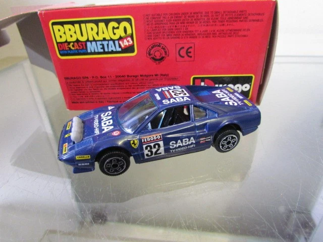 Bburago Ferrari 308 GTB SABA 1:24 - Miniature Boîte - Occasion