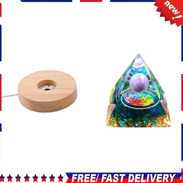 USB SOCKET SWITCH Control Wood Light Base Display Stand Lamp Holder