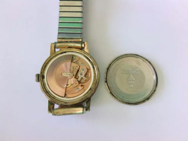 1971 Omega Automatique 166.0098 Date 1480 Mouvement Montre-Bracelet. PIÈCES/RESTE ! 3