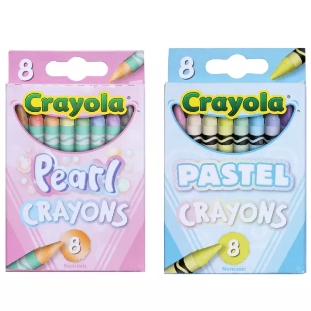Crayola Metallic Crayons 8 Count Add Metal Sheen to Coloring with Shiny  Colors