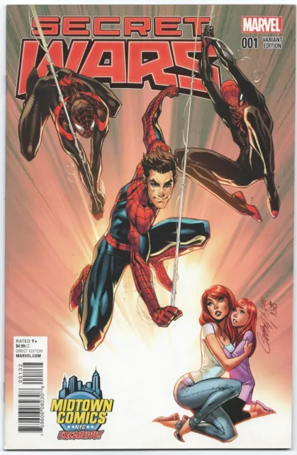 SECRET WARS #1 J Scott Campbell MIDTOWN COLOR Variant * Marvel * 2015