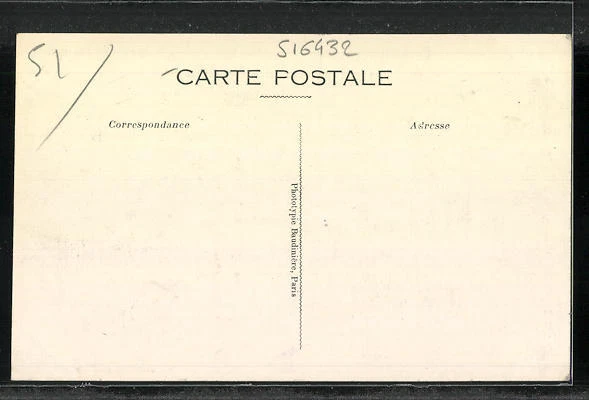 CPA Vitry-la-Ville, Route de Chalons, vue de la rue 2
