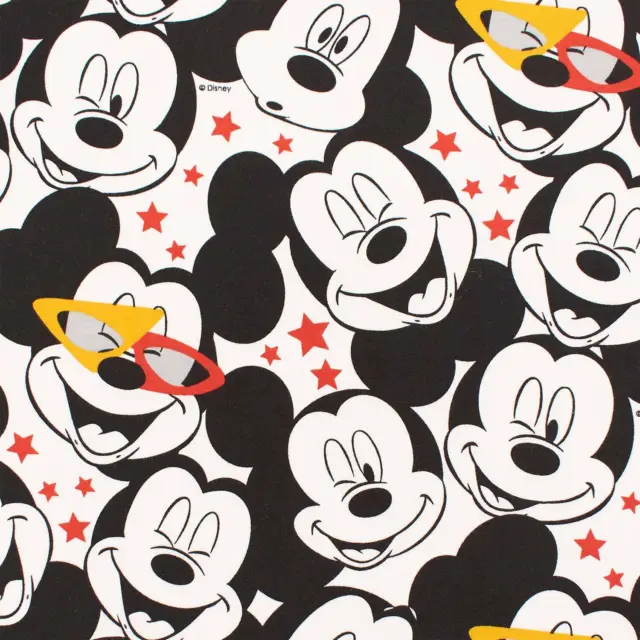 Jersey Stoff Micky Maus, Mickey Mouse, Sterne, (Meterware ab 0,50m)