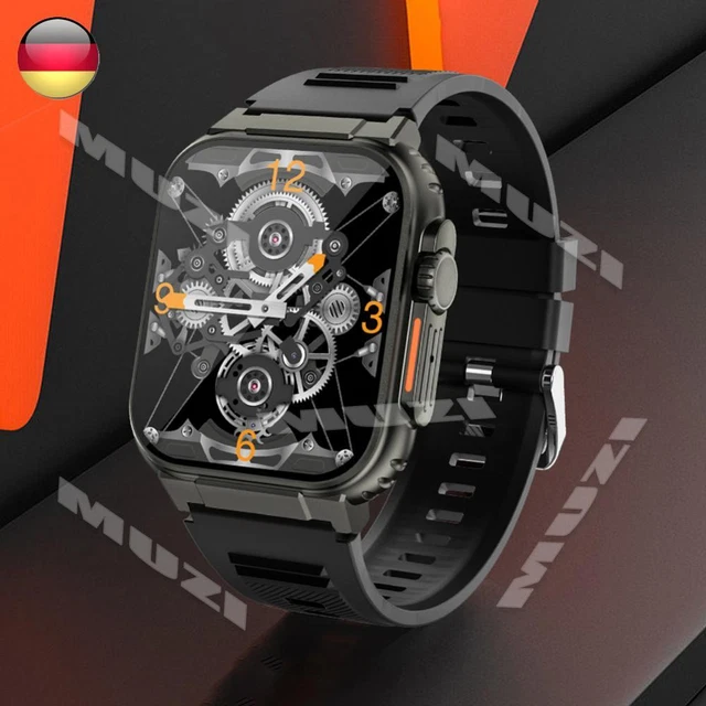 LIGE Smartwatch Uomo GPS Bussola - Schermo AMOLED 1.43" - 170 Sport - Impermeabile 10 ATM - Batteria 600 MAh - Nero - 5