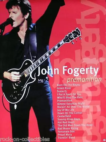 John Fogerty 1998 Premonition Original Promo Poster