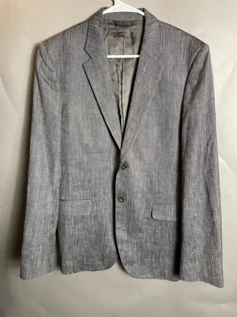 Calvin Klein Collection Gray Wool Blend Suit jacket Coat sz US  38 EU 48