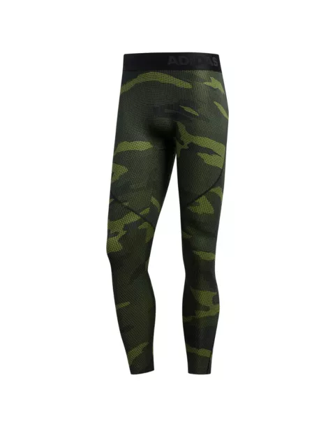 ADIDAS Alphaskin Camouflage Olive Fitness-Tight - XL - Neu!