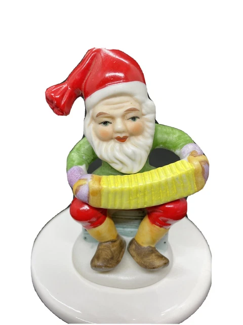 Vtg Ucagco Christmas Gnome Santa Red Suit Hat Figurine Playing Accordion Decor Vtg Ucagco Christmas Gnome Santa Red Suit Hat Figurine Playing Accordion Decor