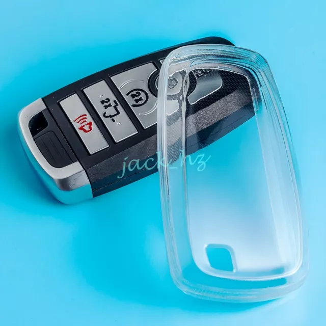 For Ford Lincoln Transparent Clear Smart Car Key Fob Cover Case Bag Accessories