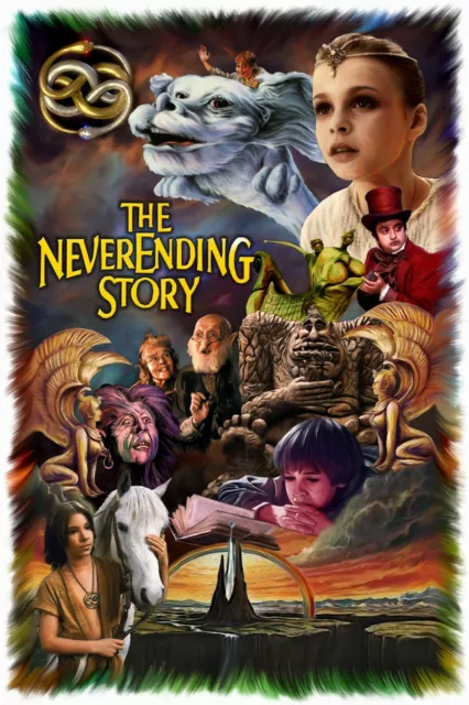 the never ending story a5. original print.artwork.by paul winters