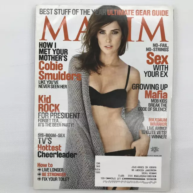 Maxim Magazine December 2010 Subscription Edition Used Cover: Cobie Smulders