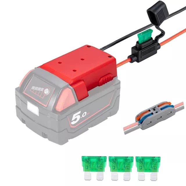 DIY Adapter Power Wheels For Milwaukee M18 Battery 18V Dock Connector Power F