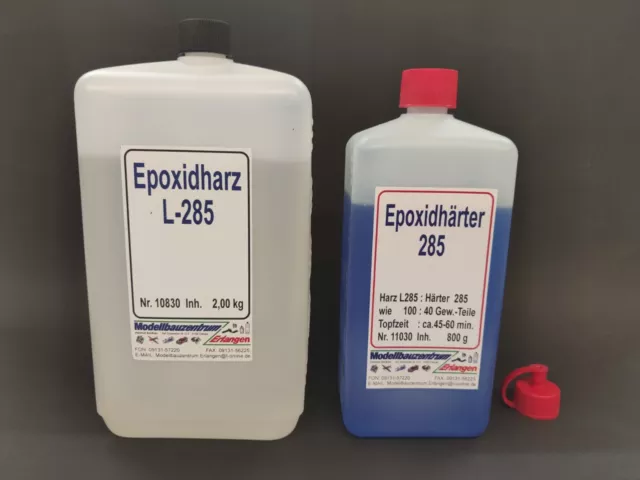 Epoxidharz L285 + Härter 285 (Laminierharzsystem mit LBA-Zulassung), 2800 g