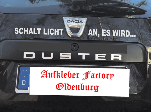 Dacia Duster II Emblem Aufkleber 2017-2021 - Auto Logo Abzeichen Tuning