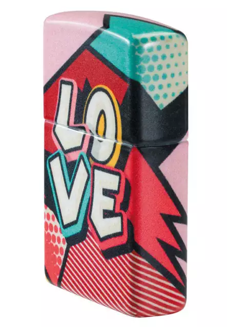 Accendino Antivento Ricaricabile Zippo Love Graffiti 46013 Uomo Metallo 3