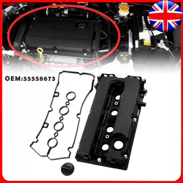 Cam Rocker Cover W/Gasket For Vauxhall Zafira Astra Corsa Insignia Vectra 1.61.8