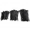 (schwarz)300PCS Kabelbinder Multi Size Long Zip Ties Selbsthemmend Für Home