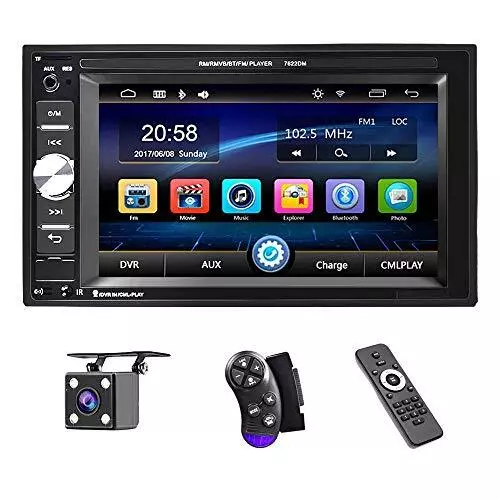 Double Din Car Stereo Car Multimedia Player Bluetooth Audio and Calling 6.2 I...