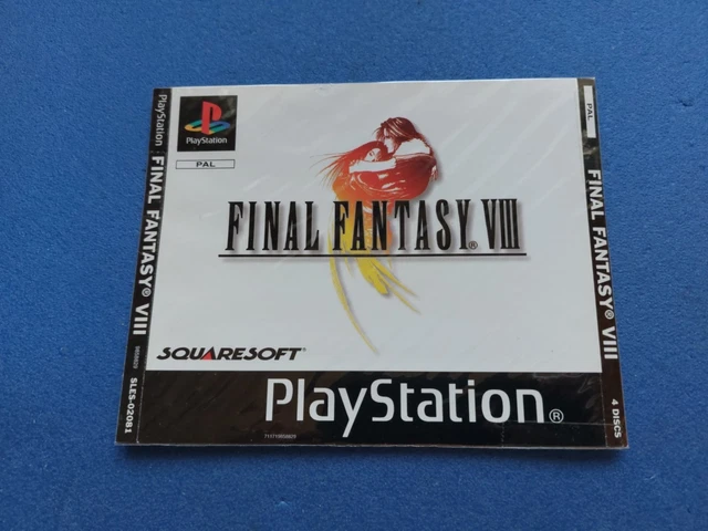 Jaquette Arrière Seule Jeu PS1 Final Fantasy 9 - Très Bon état, Pour Collection Ou Remplacement