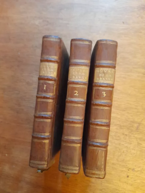 Oeuvres de Monsieur de  La Grange-Changel, Paris, Ribou, 1734 (3 vol)