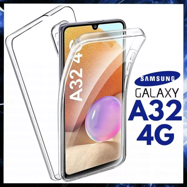 Cover 360 Per Samsung Galaxy A32 4G Custodia Fronte Retro Trasparente In Tpu